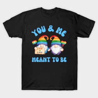You & Me Meant To Be | Gay Pride Rainbow T-Shirt